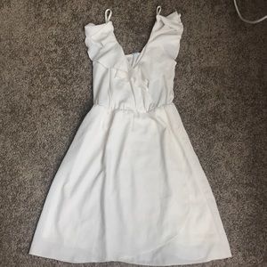 Off white chiffon dress